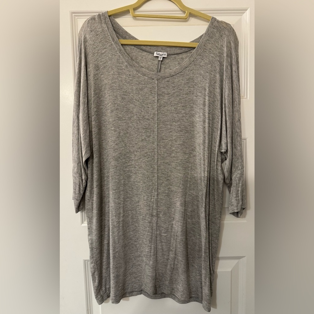Splendid Heather Gray Crew Neck Top